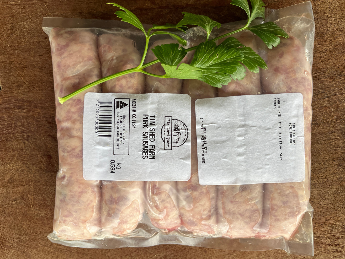 Pasture raised Cumberland Pork Sausages GF