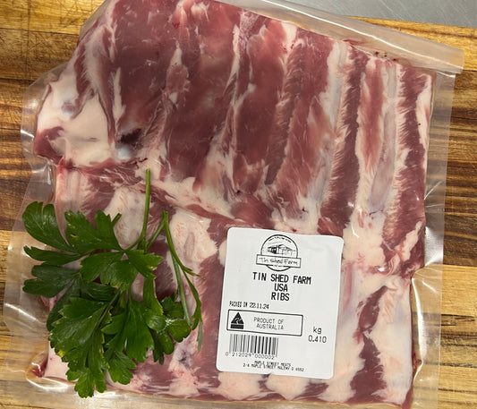 Pasture raised USA style Pork ribs - 380g - 410g